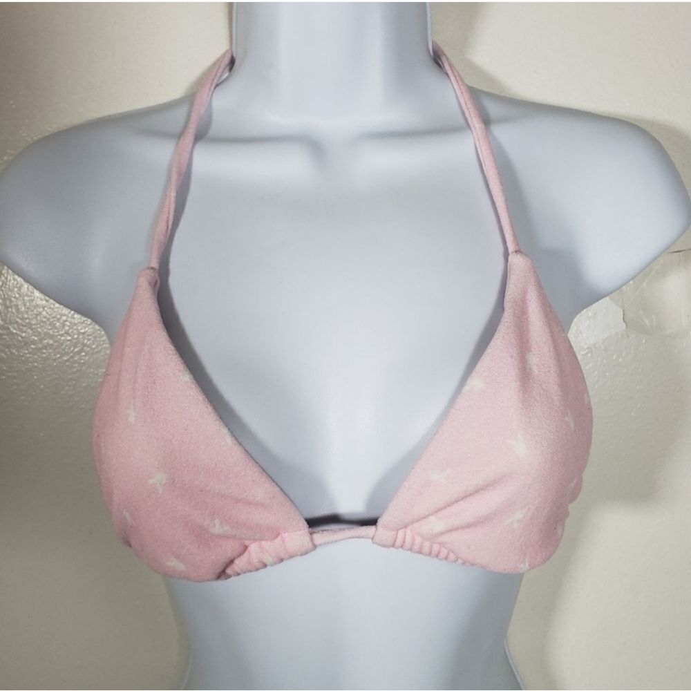 Playboy × Pacsun Pastel Barbiecore Triangle Bikini Top Adjustable Size M